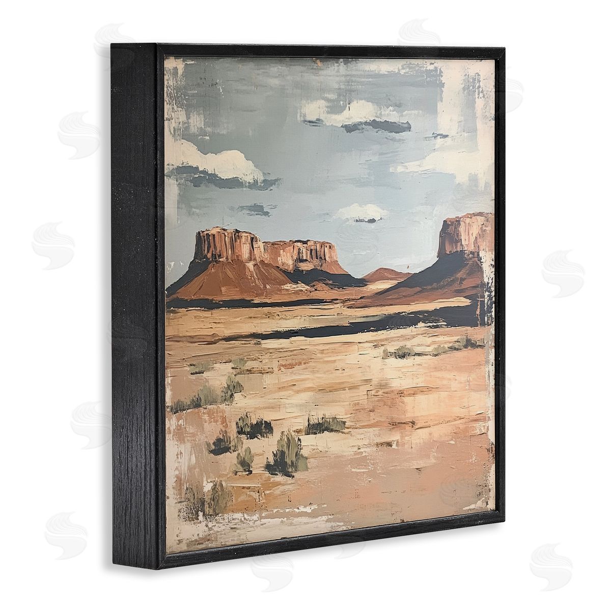 Petal Prints Design Vintage Desert Postcard Canvas Wall Art Print