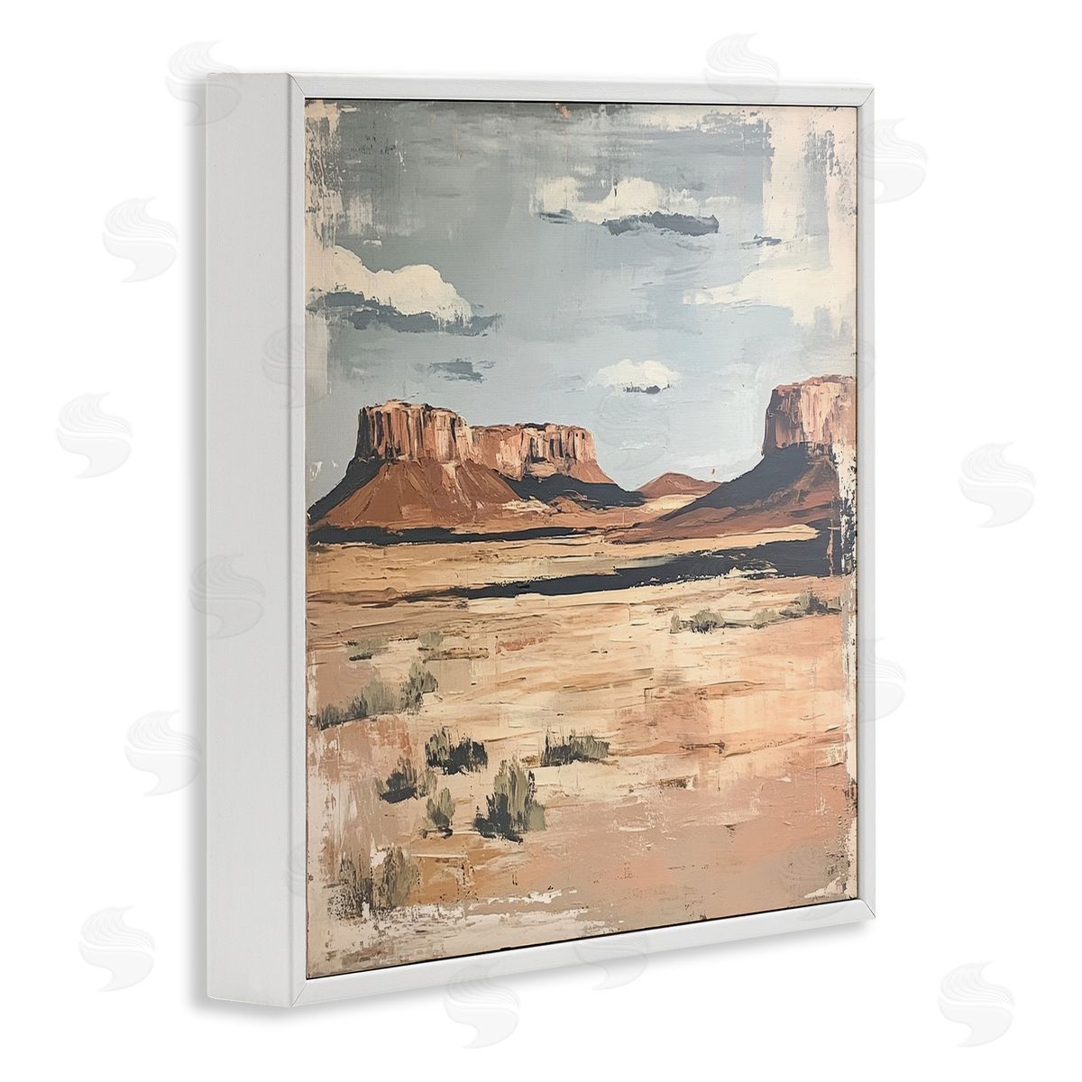 Petal Prints Design Vintage Desert Postcard Canvas Wall Art Print