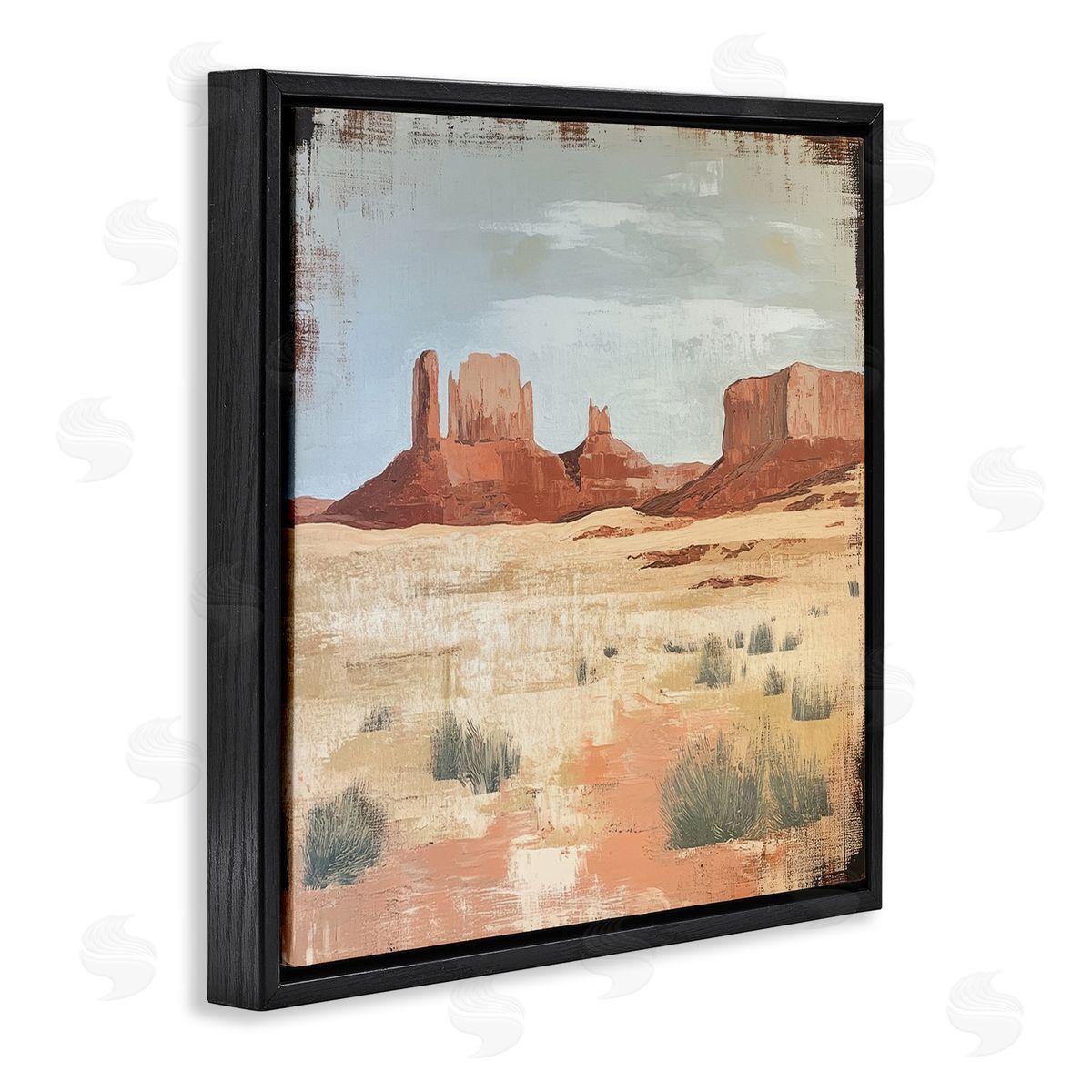Petal Prints Design Desert Postcard Mesa Canvas Wall Art Print