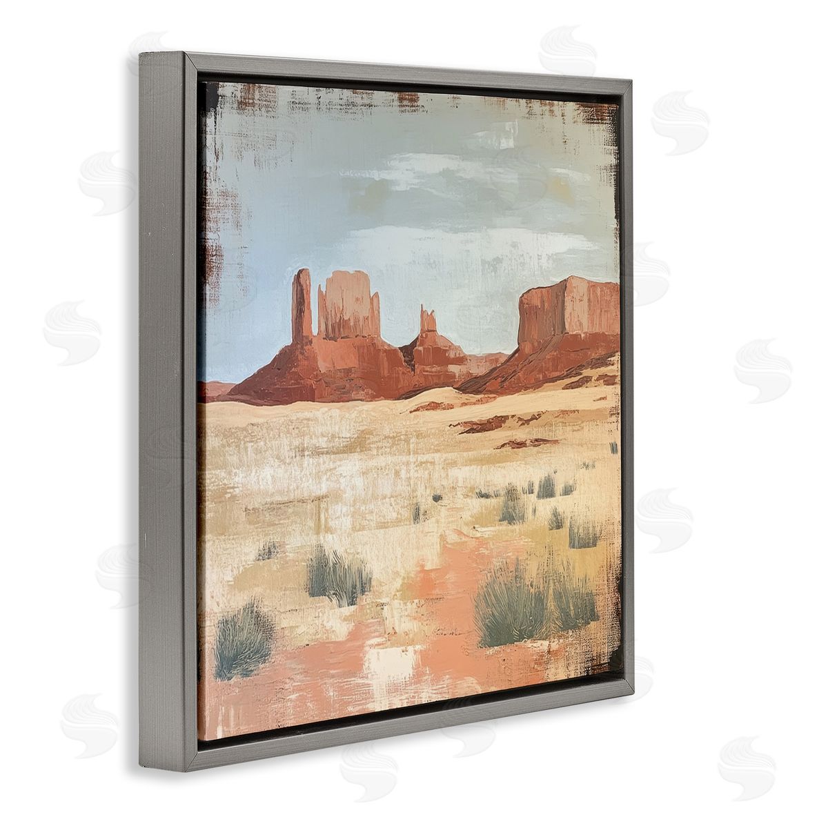 Petal Prints Design Desert Postcard Mesa Canvas Wall Art Print