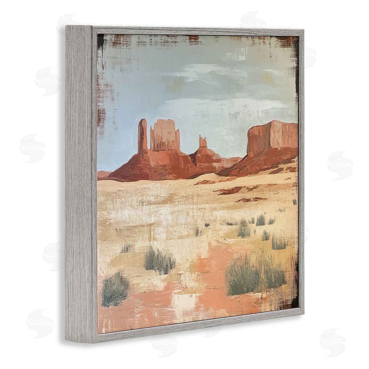 Petal Prints Design Desert Postcard Mesa Canvas Wall Art Print