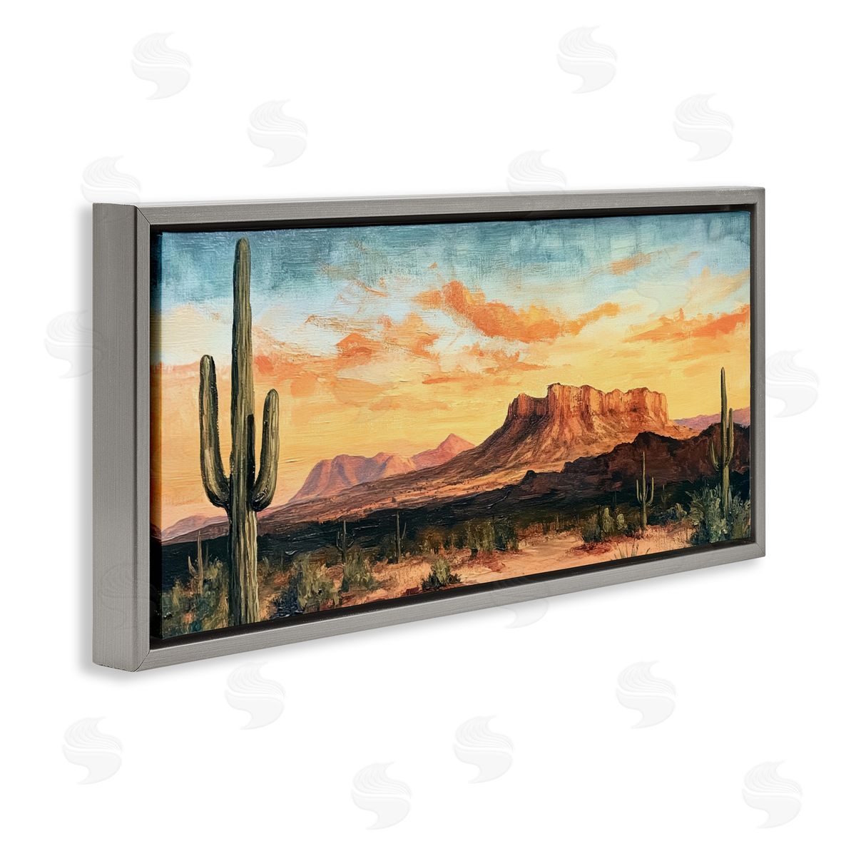 Petal Prints Design Classic Desert Sunrise Canvas Wall Art Print