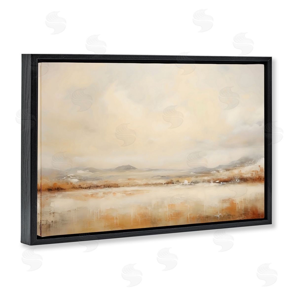LSR Creative Studio Ivory and Bronze Landscape Canvas Wall Art Print