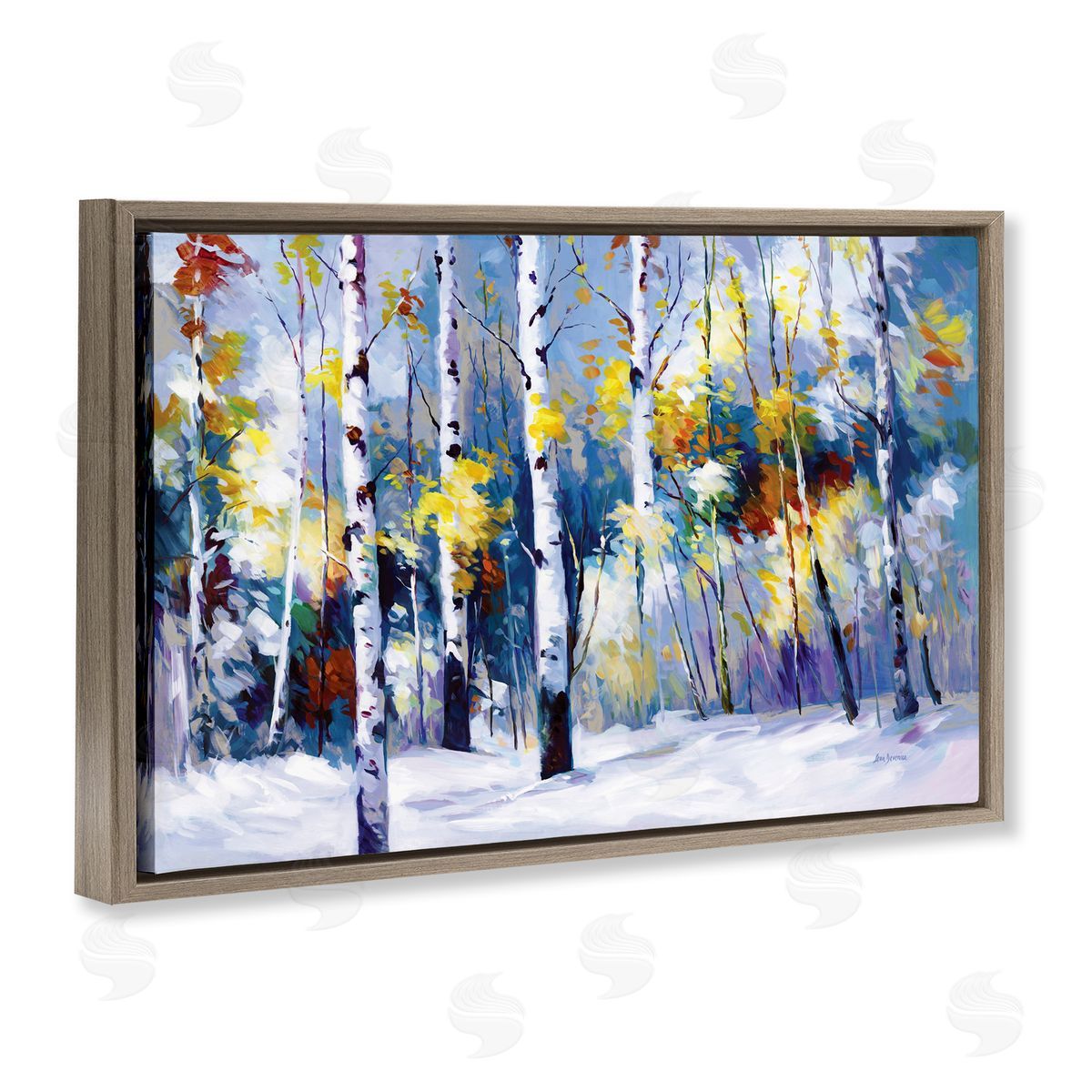 Leon Devenice | Autumn Birch Trees Snowy Forest