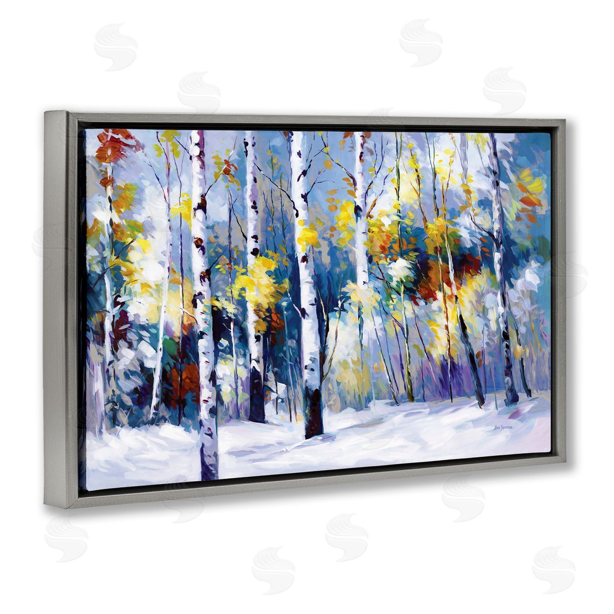 Leon Devenice | Autumn Birch Trees Snowy Forest