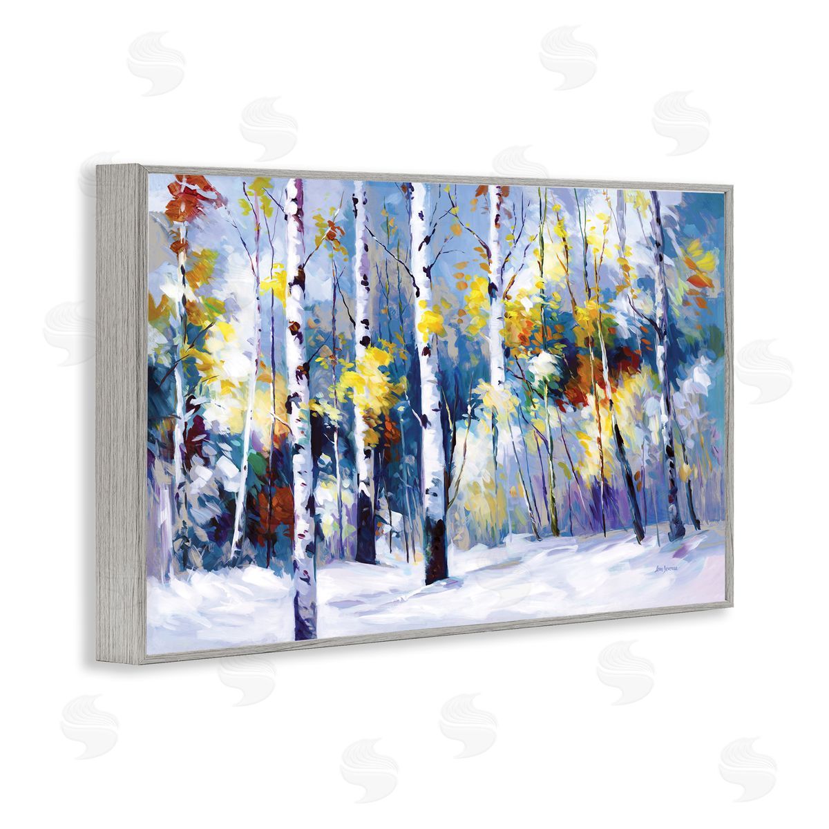 Leon Devenice | Autumn Birch Trees Snowy Forest