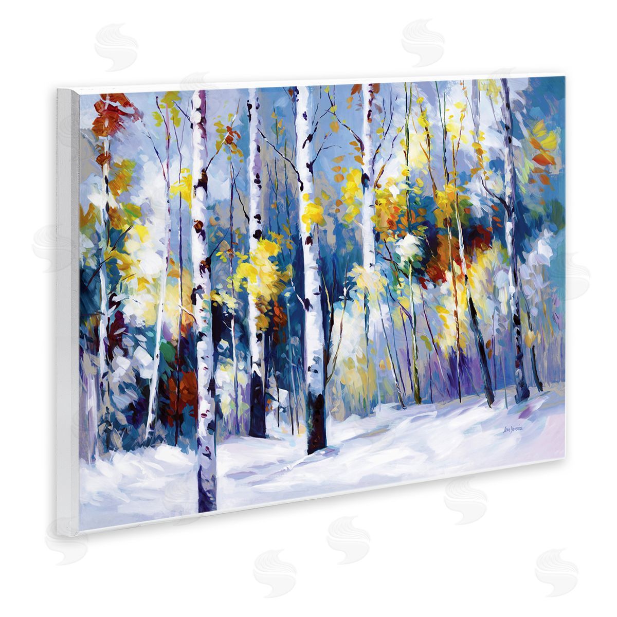Leon Devenice | Autumn Birch Trees Snowy Forest