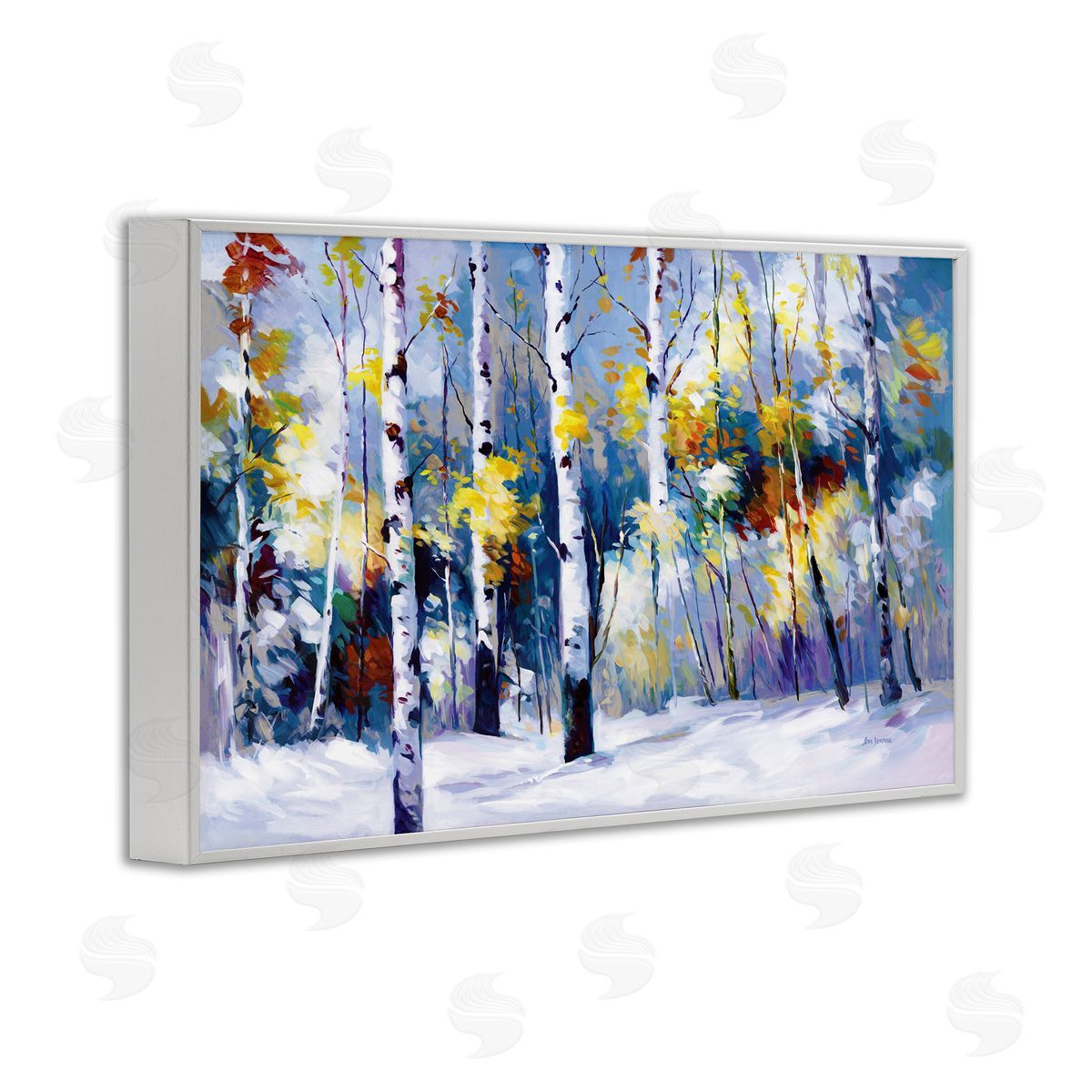 Leon Devenice | Autumn Birch Trees Snowy Forest