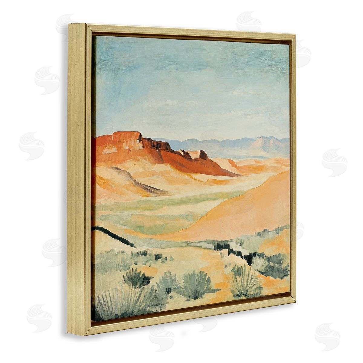 Petal Prints Design Desert Mounds Landscape Canvas Wall Art Print
