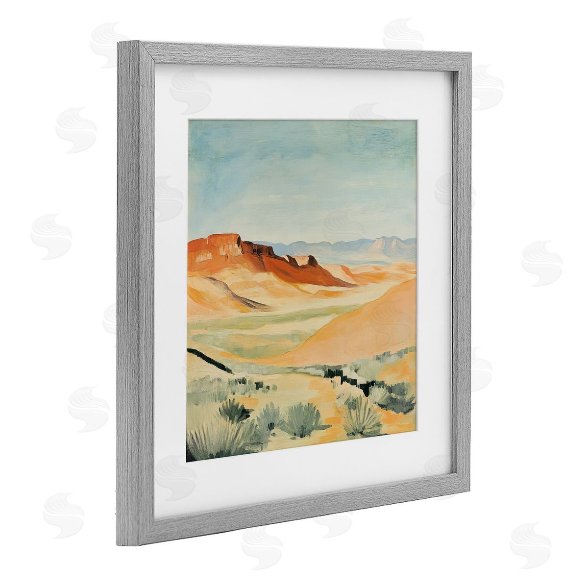 Petal Prints Design Desert Mounds Landscape Canvas Wall Art Print