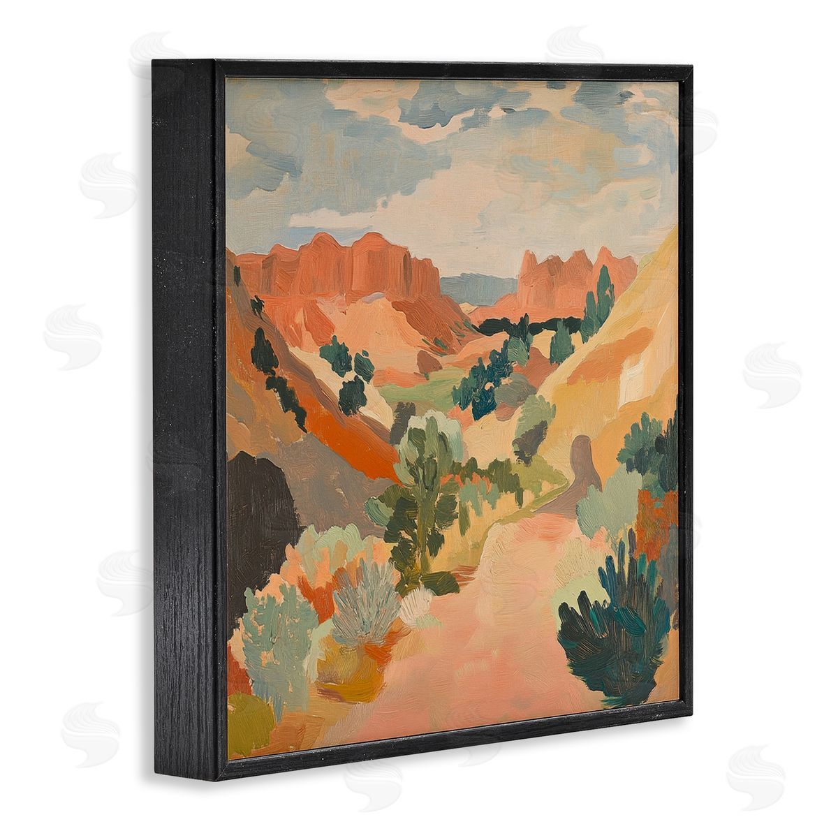 Petal Prints Design Abstract Desert Scene Canvas Wall Art Print