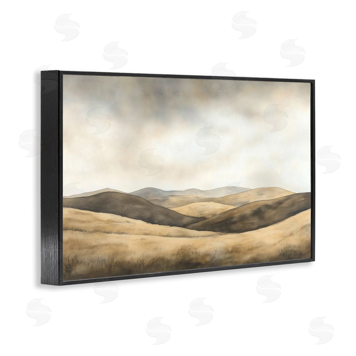 LSR Creative Studio Brown Landscape Hills Canvas Wall Art Print