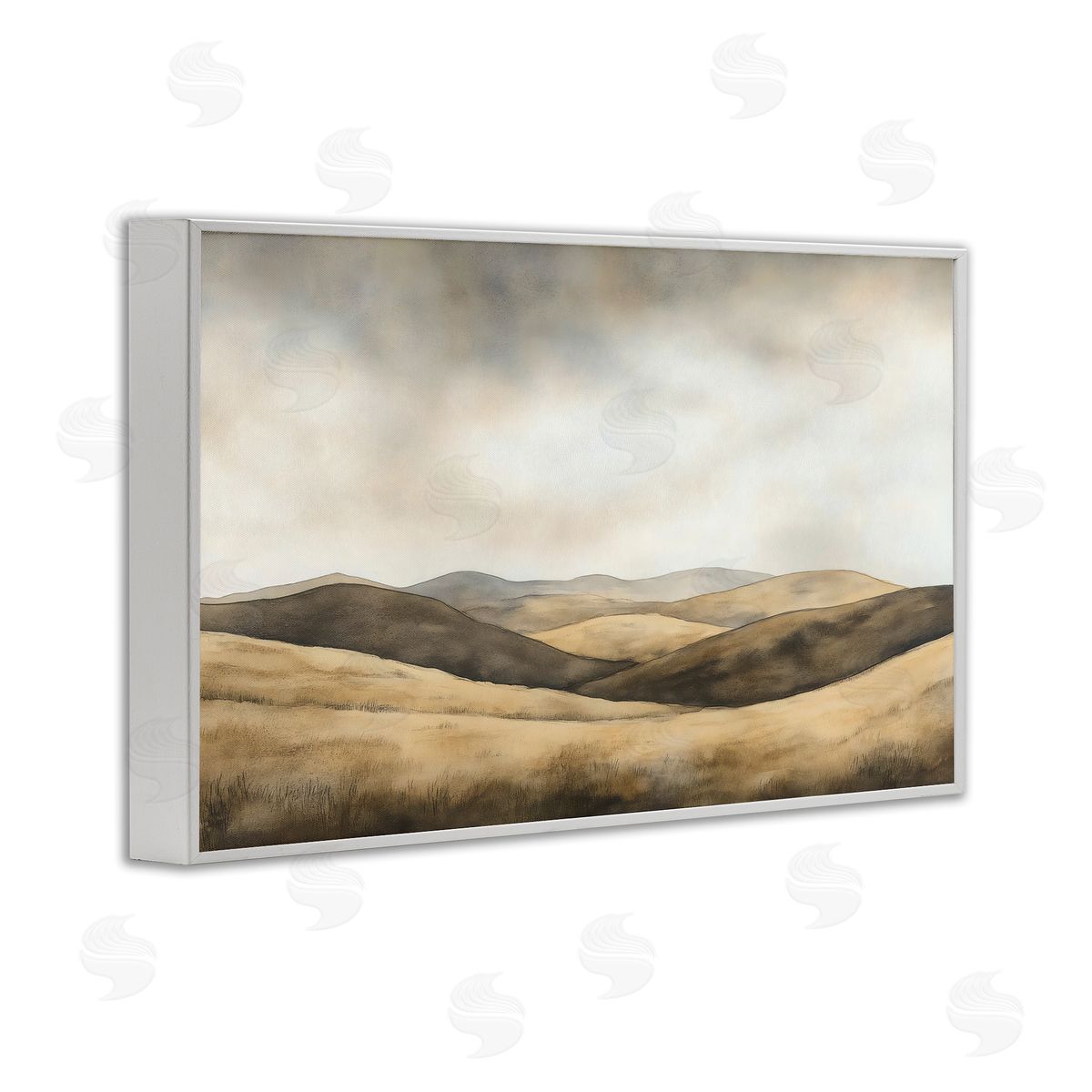 LSR Creative Studio Brown Landscape Hills Canvas Wall Art Print