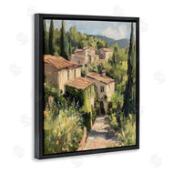 Petal Prints Design | Expressionist Village Buildings