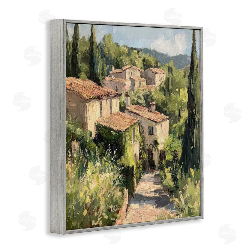 Petal Prints Design | Expressionist Village Buildings