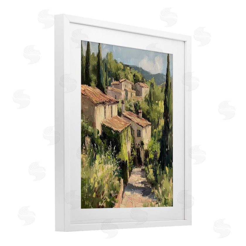 Petal Prints Design | Expressionist Village Buildings