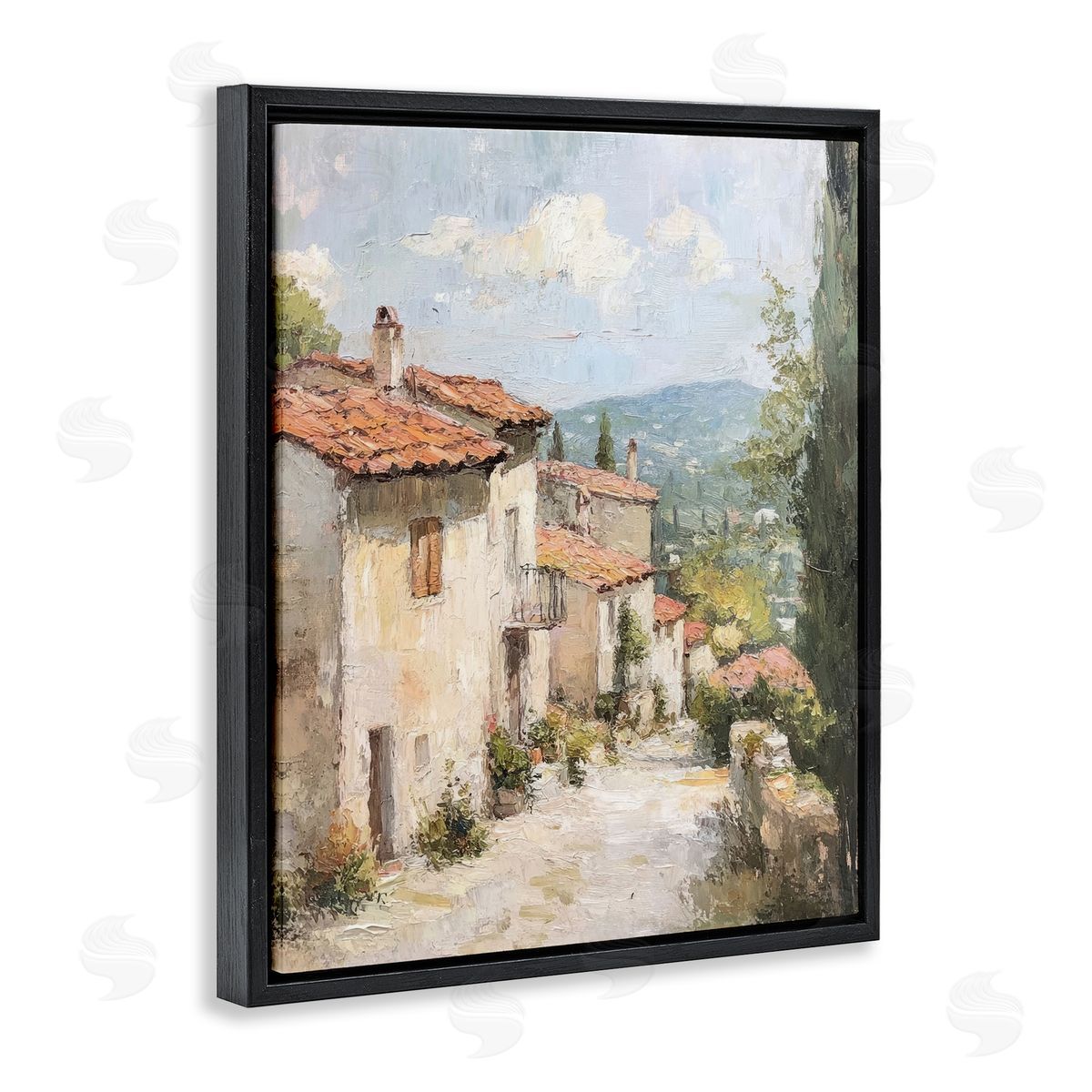 Petal Prints Design Quiet Village Path Canvas Wall Art Print