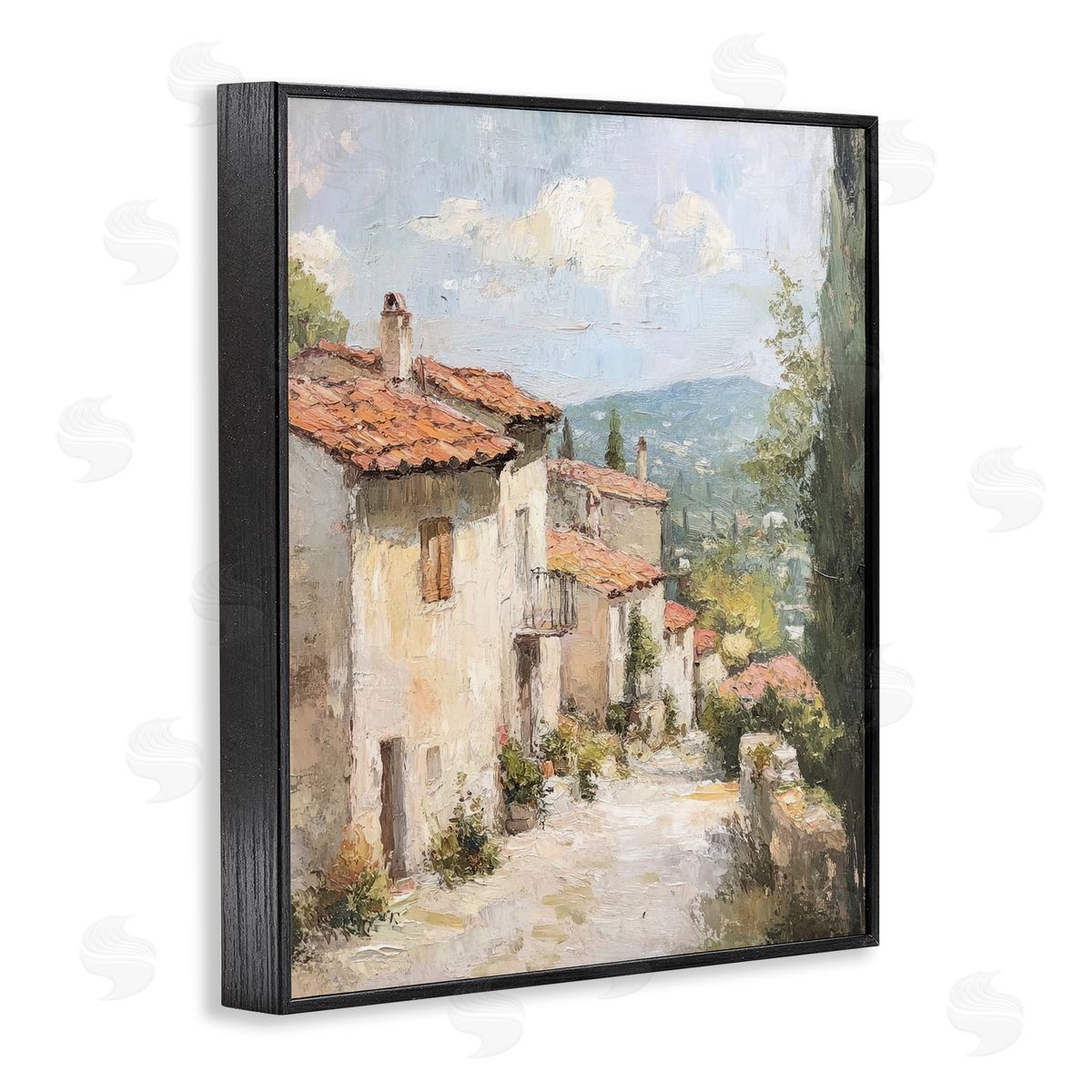 Petal Prints Design Quiet Village Path Canvas Wall Art Print