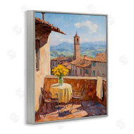 Petal Prints Design | Sunlit Balcony View