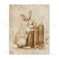 Arlington Prints | Neutral Rabbit & Books