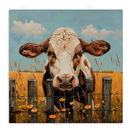 LSR Creative Studio | Cow & Daisies Fence