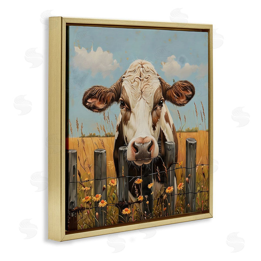 LSR Creative Studio | Cow & Daisies Fence