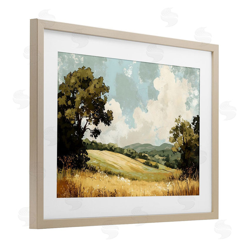 LSR Creative Studio | Peaceful Meadow with Overhanging Clouds