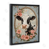 Petal Prints Design | Peachy Peonies Cow Portrait