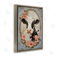 Petal Prints Design | Peachy Peonies Cow Portrait
