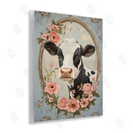 Petal Prints Design | Peachy Peonies Cow Portrait