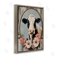 Petal Prints Design | Pretty Floral Cow Portrait