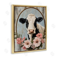 Petal Prints Design | Pretty Floral Cow Portrait