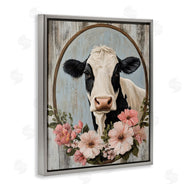 Petal Prints Design | Pretty Floral Cow Portrait