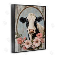 Petal Prints Design | Pretty Floral Cow Portrait