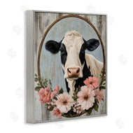 Petal Prints Design | Pretty Floral Cow Portrait
