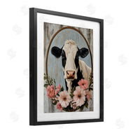 Petal Prints Design | Pretty Floral Cow Portrait