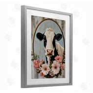 Petal Prints Design | Pretty Floral Cow Portrait