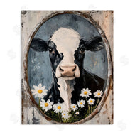 Petal Prints Design | Distressed Cow Portrait