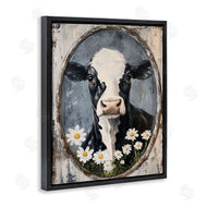 Petal Prints Design | Distressed Cow Portrait