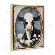 Petal Prints Design | Distressed Cow Portrait