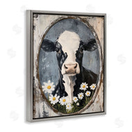 Petal Prints Design | Distressed Cow Portrait