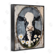 Petal Prints Design | Distressed Cow Portrait