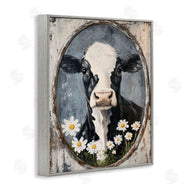 Petal Prints Design | Distressed Cow Portrait