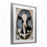 Petal Prints Design | Distressed Cow Portrait