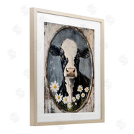 Petal Prints Design | Distressed Cow Portrait