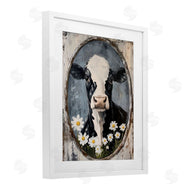 Petal Prints Design | Distressed Cow Portrait