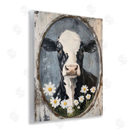Petal Prints Design | Distressed Cow Portrait