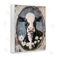 Petal Prints Design | Distressed Cow Portrait