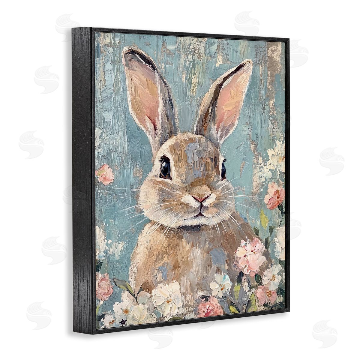 Franklyn Gregory Distressed Bunny Portrait Canvas Wall Art Print