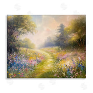 Petal Prints Design | Pink & Blue Flower Daydream